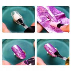 TOJATO Kosmetická přenosová fólie na nehty 10cmx4cm Růžový panter, skvrny