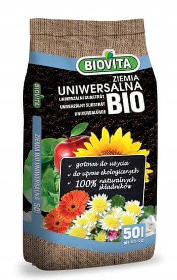 BioVita Univerzální zemina pro květiny BIO natural 50L