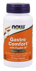 NOW Foods Gastro Comfort s PepZin GI, 60 rostlinných kapslí