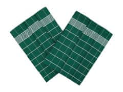 Svitap J.H.J.  Utěrka Pozitiv Egyptská bavlna 50x70 cm smaragdová/bílá 3 ks