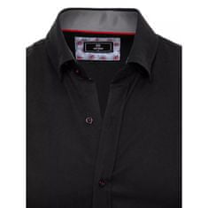 Dstreet Pánská košile elegantní AUSTIN černá dx2328 L