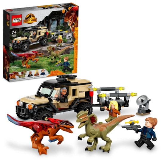 LEGO Jurassic World 76951 Přeprava pyroraptora a dilophosaura