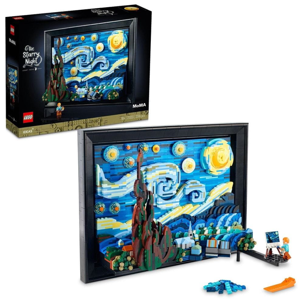 Levně LEGO Ideas 21333 Vincent van Gogh – Hvězdná noc