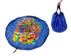 Aga Hrací deka vak na hračky 150 cm 2v1 modrá