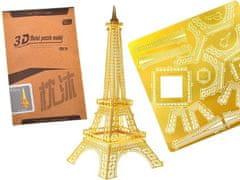 JOKOMISIADA 3D Puzzle zlaté kovové Eiffelova věž ZA1716