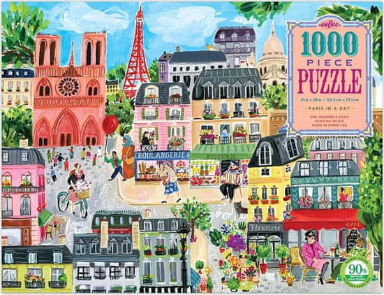eeBoo  Puzzle Den v Paříži 1000 dílků