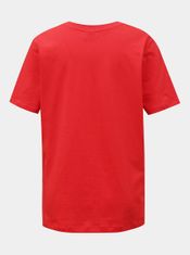 Jacqueline de Yong Červené dámské tričko s potiskem JDY Mille S