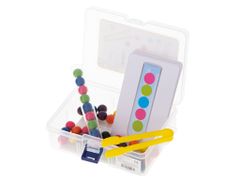 Vzdělávací puzzle barevné montessori kuličky