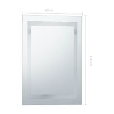 Petromila Koupelnové zrcadlo s LED světly a dotykovým senzorem 60x100 cm