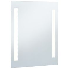 Greatstore Koupelnové nástěnné zrcadlo s LED osvětlením 60 x 80 cm