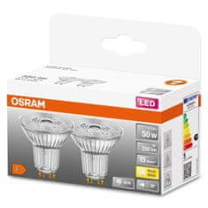 Osram 2x LED žárovka GU10 4,3W = 50W 350lm 2700K Teplá bílá