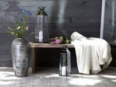 Beliani Tmavě šedá dekorační váza LORCA