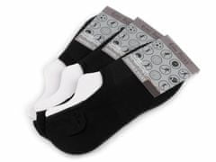 Kraftika 3pár (vel. 43-46) černá pánské / chlapecké bavlněné ponožky
