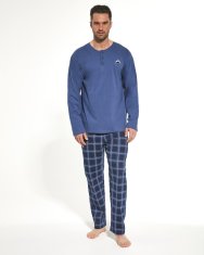 Cornette 113-220 pánské dlouhé pyžamo Barva: modrá, Velikost: M