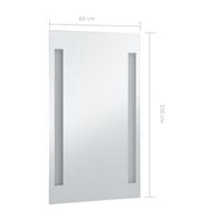 Greatstore Koupelnové nástěnné zrcadlo s LED osvětlením 60 x 100 cm