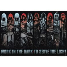 CurePink Plakát Assassin's Creed: Work in the dark to serve the light (61 x 91,5 cm) 150 g