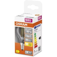 Osram LED žárovka E14 P45 5,5W = 60W 806lm 2700K Teplá bílá