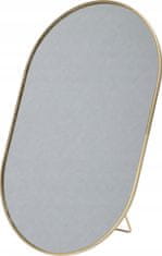 Koopman Zlaté oválné stojící kosmetické zrcadlo 16x25 cm