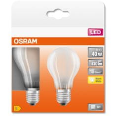 Osram 2x Żarówka LED E27 A60 4W = 40W 470lm 2700K Ciepła 300° Filament OSRAM STAR