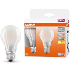 Osram 2x LED žárovka E27 A60 7W = 60W 806lm 2700K Teplá bílá FILAMENT