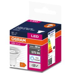Osram LED žárovka GU10 6,9W = 80W 575lm 6500K Studená bílá 60°