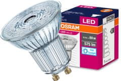 Osram LED žárovka GU10 6,9W = 80W 575lm 6500K Studená bílá 36°