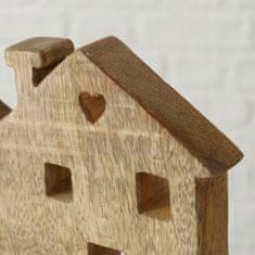 Boltze Dřevěná ozdoba domečku s nápisem home 20 x 16 cm