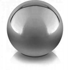 Polnix Dekorativní stříbrná keramická koule 11 cm