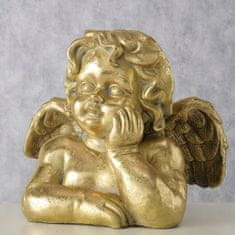 Boltze Figurka anděla dekorativní zlatá 33 cm