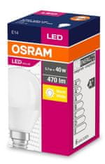 Osram LED žárovka E14 P40 5W = 40W 470lm 2700K Teplá bílá