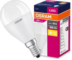 Osram LED žárovka E14 P45 8W = 60W 806lm 2700K Teplá bílá