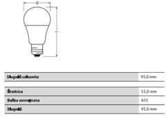 Osram LED žárovka E27 A60 5,5W = 40W 470lm 2700K Teplá bílá