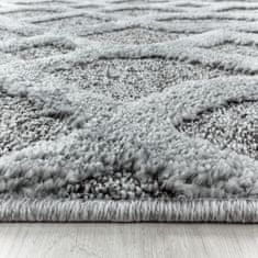 Oaza koberce 3D La Casa moderní koberec šedý kruh 200 cm x 200 cm