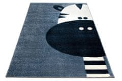 Oaza koberce 3D dětský koberec Zebra blue 160 cm x 230 cm