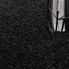 Oaza koberce Antracitový koberec shaggy 140 cm x 200 cm