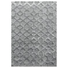 Oaza koberce 3D La Casa moderní koberec šedý 80 cm x 250 cm