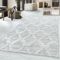 Oaza koberce 3D La Casa moderní krémový kosočtvercový koberec 200 cm x 290 cm