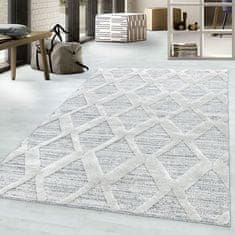Oaza koberce 3D La Casa moderní krémový kosočtvercový koberec 60 cm x 110 cm