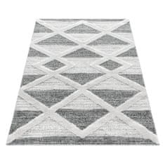 Oaza koberce 3D La Casa krémově šedý moderní koberec 80 cm x 250 cm