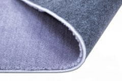 Oaza koberce Stříbrný plyšový koberec Catwalk 60 cm x 100 cm
