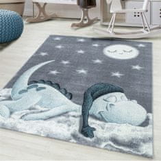 Oaza koberce Dětský koberec Bambi Spící dudlík modrý 120 cm x 170 cm