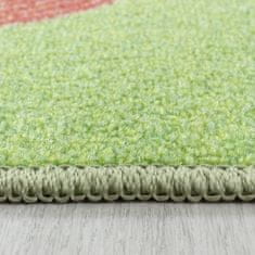 Oaza koberce Dětský koberec Play streets zelený 80 cm x 120 cm