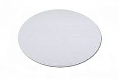 Oaza koberce Catwalk plyšový koberec bílý 120 cm x 120 cm kruh