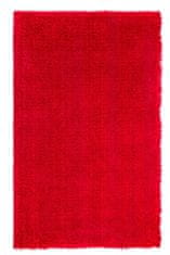 Oaza koberce Červený polyesterový koberec Leo lurex shaggy 120 cm x 170 cm