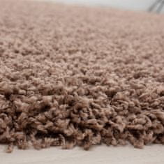 Oaza koberce Dream shaggy koberec cappucino 80 cm x 80 cm kolo