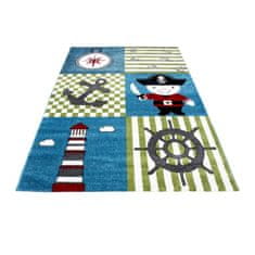Oaza koberce Dětský pestrobarevný koberec Pirát 80 cm x 150 cm