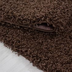Oaza koberce Hnědý huňatý koberec 80 cm x 150 cm