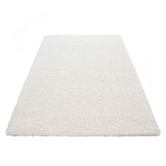 Krémový huňatý koberec 140 cm x 200 cm
