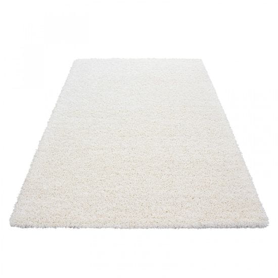 Oaza koberce Krémový huňatý koberec 140 cm x 200 cm