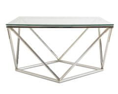 Dekorstyle Konferenční stolek Diamanta Silver